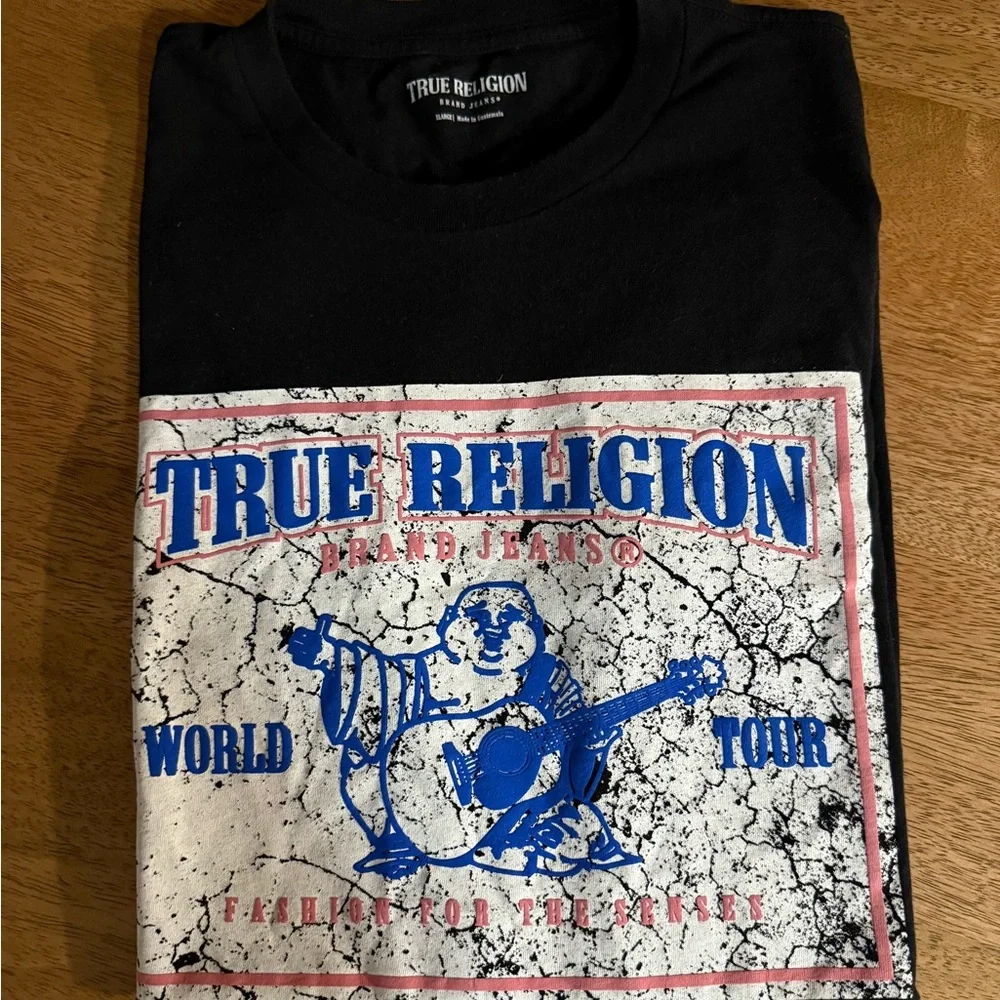 True Religion Black Graphic Tee
